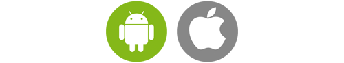 Apple and Android logos